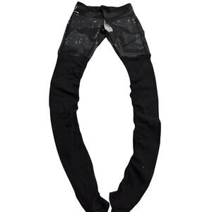 Alo leggings celestial top w stretchy lower part sz XS yoga fitted activewear